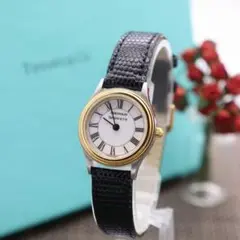 箱付き【新品電池】Tiffany ポートフォリオ/動作良好 美品 ティファニー