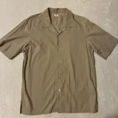 【美品】 UNIQLO オープンカラーシャツ（半袖）ベージュ