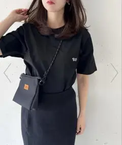 週末セール新品タグTHE FOX/ブラック半袖Tシャツ刺繍ロゴ相当PENNEYS