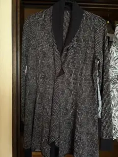 ヒロココシノカーディガンジャケット黒ベージュ