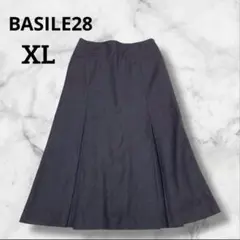 BASILE28 フレアスカート グレー　バジーレベントット　サイズ42 ウール
