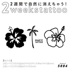 2週間で消える♡ジャグアタトゥーシール