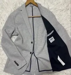 ZARA テーラードジャケット　アンコン　超ストレッチ　パイピング