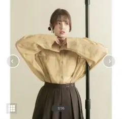 KBS ワイドスリーブシアーシャツ （YELLOW BEG）