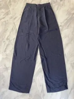 【新品未使用タグ付き】定価6.4万円VINCE.ネイビーワイドパンツ