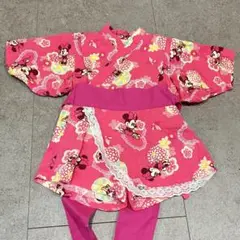 ミニーちゃん　甚平　浴衣　お祭り