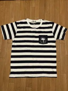 EVEN FLOWの胸ポケットボーダーTシャツ