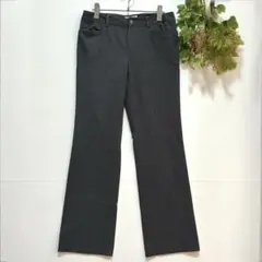 【a.v.v.】スラックス　ストレートパンツ　オフィス　ストレッチ　グレー 40