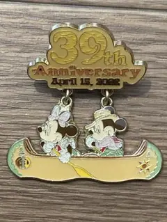 39th Anniversary ピンバッジ ミッキー ミニー