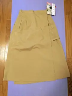 FieldCore 撥水ラップスカート Lサイズ ベージュ