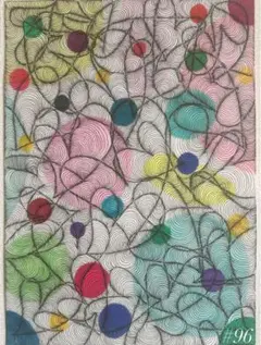 #96 抽象画 原画 A4
