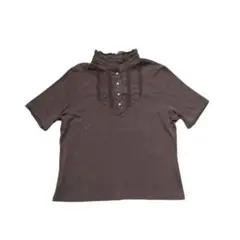 [美品] CHADORIAN 半袖 カットソー ブラウン レース