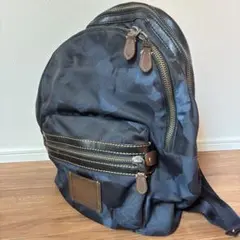 COACH リュック ネイビー柄