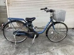 74パナソニック新機種電動アシスト自転車viviDX26インチブルーボディー