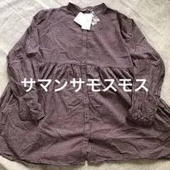 サマンサモスモス　UVカットふんわり楽ちんギャザーチュニック