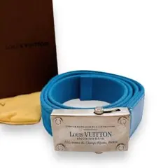 ✨美品✨ルイヴィトン サンチュール ベンガル ベルト バックル 水色　シルバー ✨美品✨ルイヴィトン サンチュール ベンガル ベルト バックル
