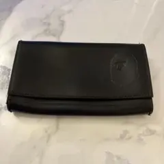 APE 黒のレザー長財布