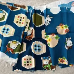 レトロアニマル3枚はぎれセット