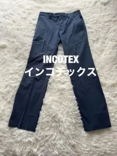 INCOTEX インコテックス コットン ブルー スリム スローウェア 44