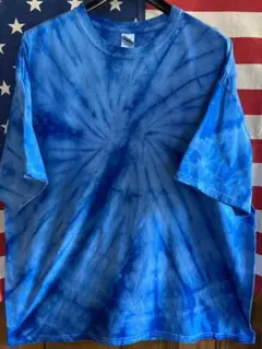 アメリカ古着 Ｔシャツ タイダイ ブルー　２ＸＬ