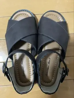 美品 サマンサモスモス アンクルストラップクロスサンダル 靴 SM2
