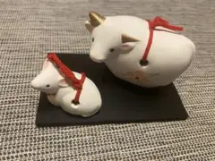 【美品】土鈴 ひつじ 大小 台付き