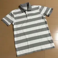 メンズ　UNIQLO ユニクロ　半袖　ポロシャツ　ボーダー　Sサイズ