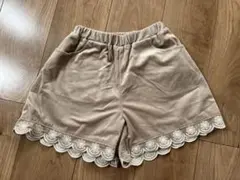 ペアマノン　ベロア　ショートパンツ