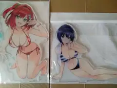 ドルフィンウェーブ ドルウェブ 咲宮入華 都条みちる 水着 特大アクリルスタンド