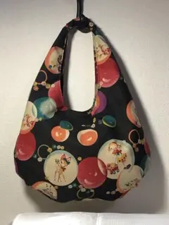 ハンドメイド　レトロ柄 バッグ(肩掛け出来ます)