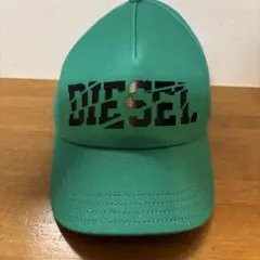 未使用DIESEL グリーン ロゴキャップ