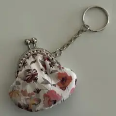 リバティ ハンドメイド がま口キーホルダー749