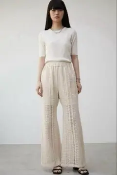 AZUL by moussy レースフレアパンツ