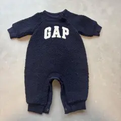 GAP ベビー服 ロンパース ボア ネイビー