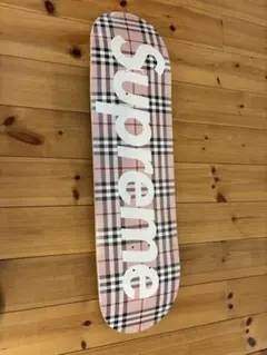 スケートボード Supreme - Supreme Burberry Skateboard Pink 22SS NEW!! Supreme SS22 Burberry Skateboard Deck Pink Sealed | eBay