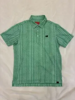 New Balance 緑 パターン柄 シャツ サイズ4
