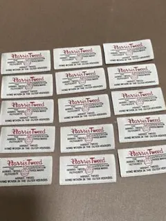 Harris Tweed ハンドメイド用ラベル 中サイズ15枚セット