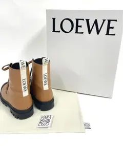 LOEWE - 美品 ロエベ LOEWE ブーツ コンバットブーツ グログラン