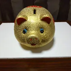 金色の豚の貯金箱