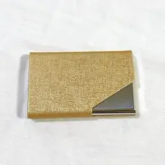 新品❣️名刺入れ レディース 名刺ケース 薄型 スリム めいしいれ ゴールド