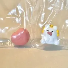 二尾の小狐てｎこ だいすき！フィギュア こまいぬ＆ハート ガシャポン てんこ