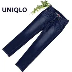 UNIQLO ダークブルー スキニーデニム ハイウエスト (24)