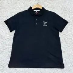 MARK&LONA 蝶ネクタイ 黒 ポロシャツ Lサイズ ブラック