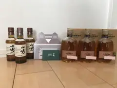 サントリー白州蒸溜所限定ウイスキー300ml 3本、山崎180ml 3本