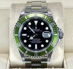 ROLEX Submariner 自動巻き 腕時計 黒/緑