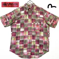 EVISU YAMANE パッチワーク　プルオーバーシャツ