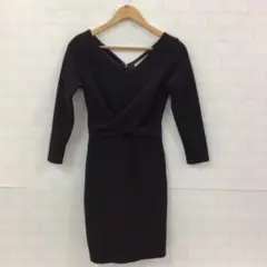 11.21◎A530◎ロイヤルパーティー◎ひざ丈ワンピース◎ブラック