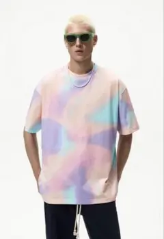 パステルタイダイオーバーサイズTシャツ