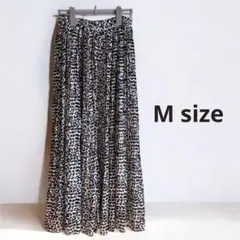 レオパード柄プリーツスカート　Mサイズ