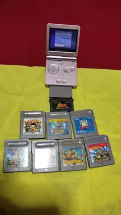 ゲームボーイアドバンスSP シルバー ゲームカートリッジ付き